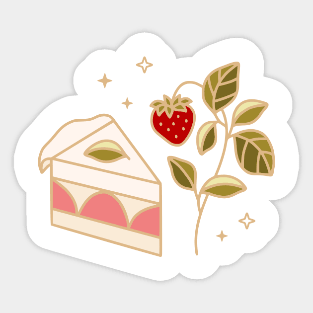 Strawberry shortcake Sticker by thecolorblooms